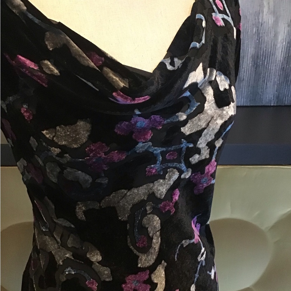 Black Silver and Purple Maxi Dress - Picture 4 of 16
